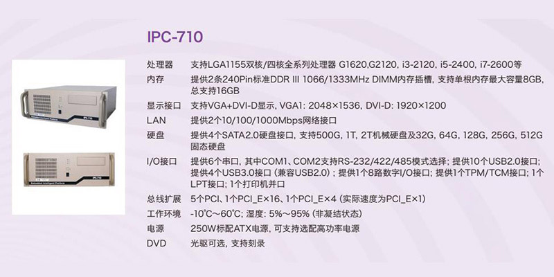 4U标准上架式工控机 IPC-710